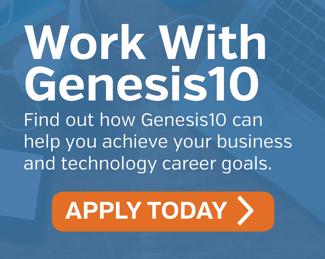 Work with Genesis10. Find out how Genesis10 can help you achieve your business and technology career goals.