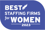 2023 Best Staffing Firms for Women award