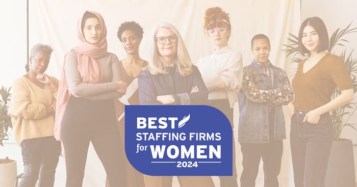 2024 Best Staffing Firms for Women award
