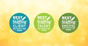 Best of Staffing for Client, Talent, and Employee Satisfaction awards