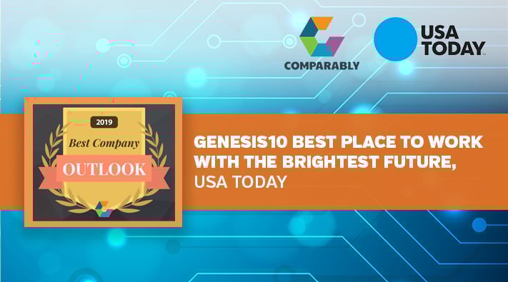 Blog Genesis10 Best Place to Work with the Brightest Future, USA Today