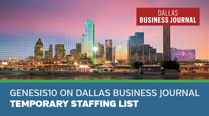 Blog Genesis10 on Dallas Business Journal Temporary Staffing List