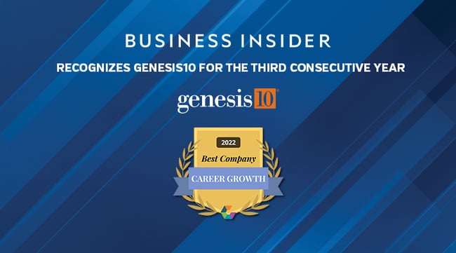 Business Insider Recognizes Genesis10 with Career Growth Award