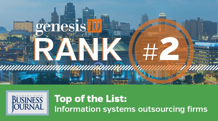  Genesis10 on Kansas City Business Journal Top IS Outsourcing Firms List