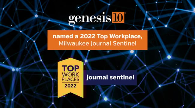 Genesis10 a 2022 Top Workplace, Milwaukee Journal Sentinel