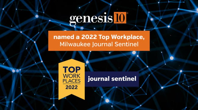 Genesis10 a 2022 Top Workplace, Milwaukee Journal Sentinel