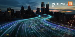 city digital transformation-genesis10 logo top right