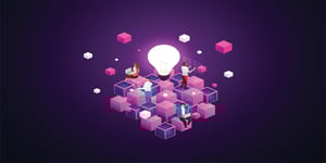 team-working-on-blockchain-technology-connecting