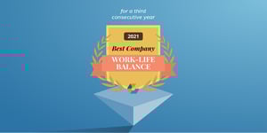 Genesis10 award for best company for work life balance 2021