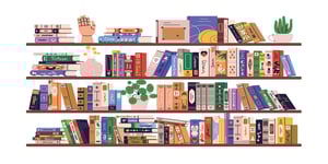 bookshelves home library collection