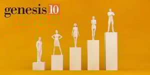 Genesis10 logo with graph image of people climbing to the top