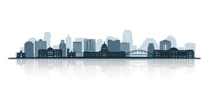 Vector image austin texas USA skyline