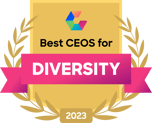 Comparably Best CEO for Diversity, 2023 logo