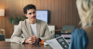recruiter with candidate 