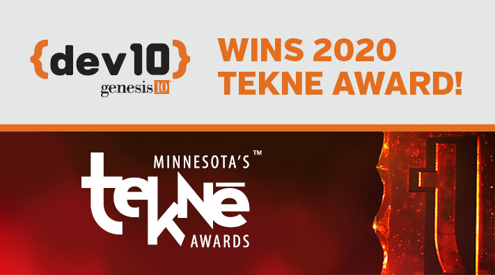 Dev10 Program Wins 2020 Tekne Award