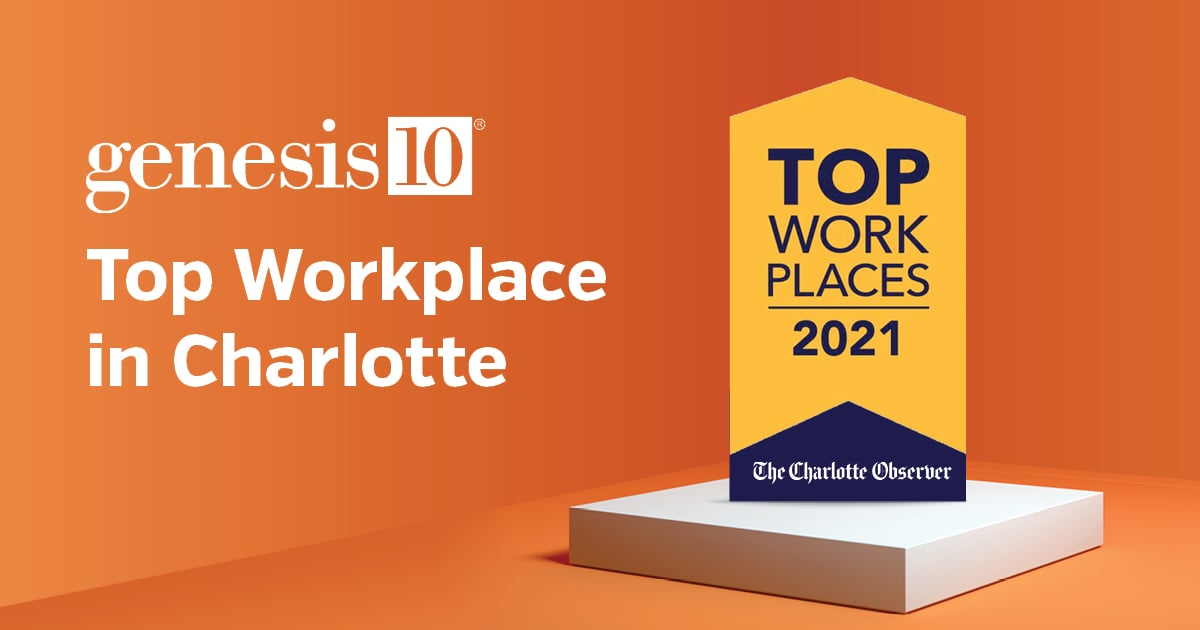 Genesis10 top workplace in charlotte