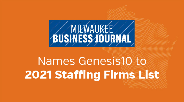 Milwaukee Business Journal Names Genesis10 to Staffing Firms List