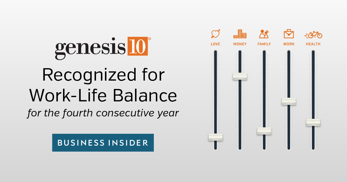Genesis10 Recognized for Work-Life Balance, Business Insider