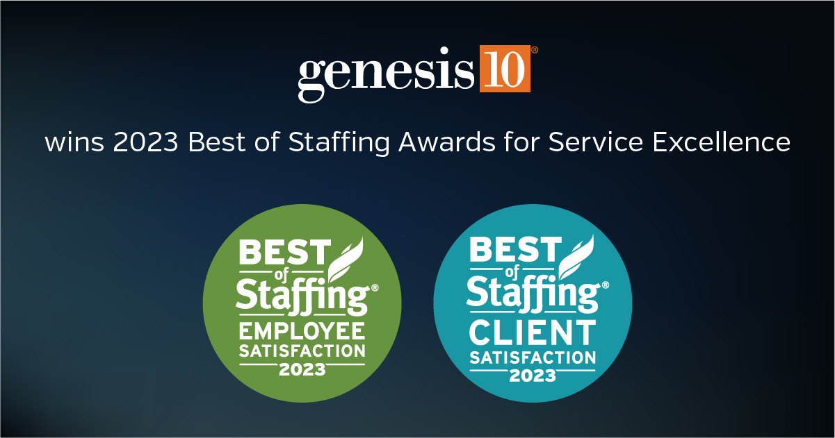 Genesis10 Wins 2023 Best of Staffing Awards for Service Excellence
