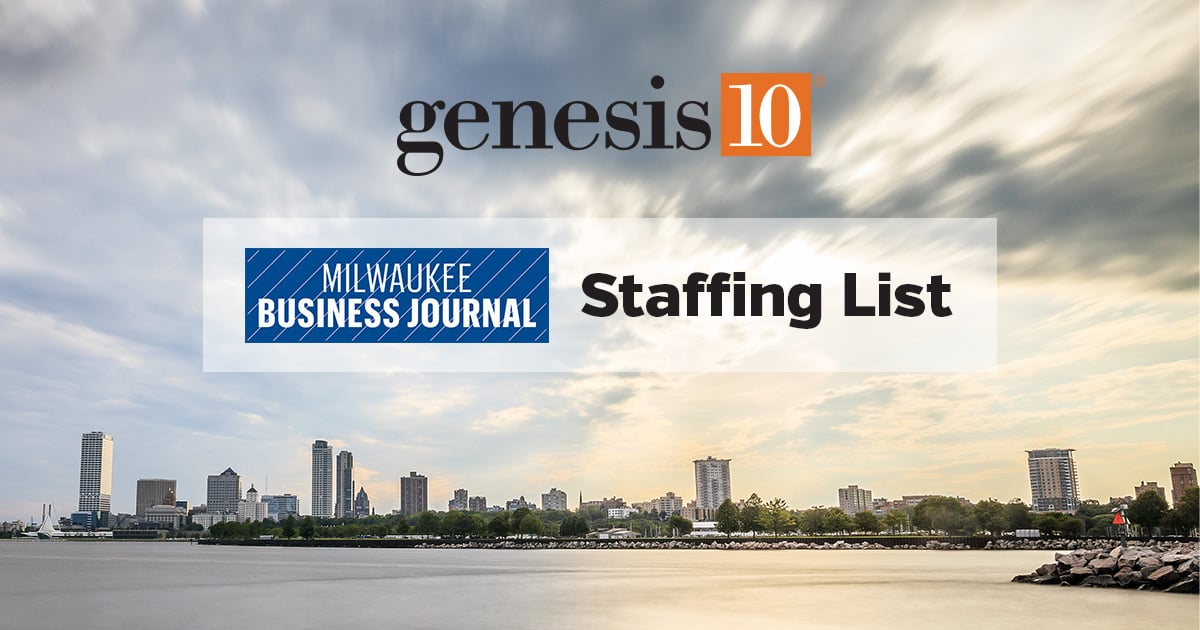 Genesis10 on 2023 Milwaukee Business Journal Staffing List