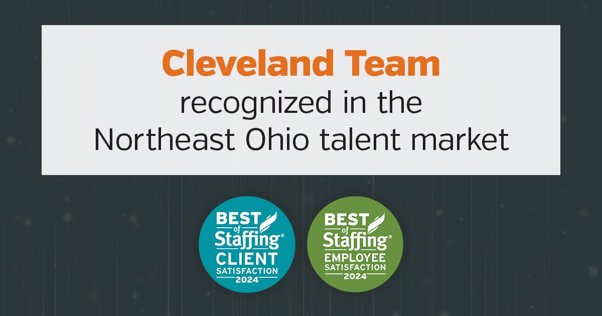 Genesis10 Cleveland team is recognized in the Northeast Ohio talent market