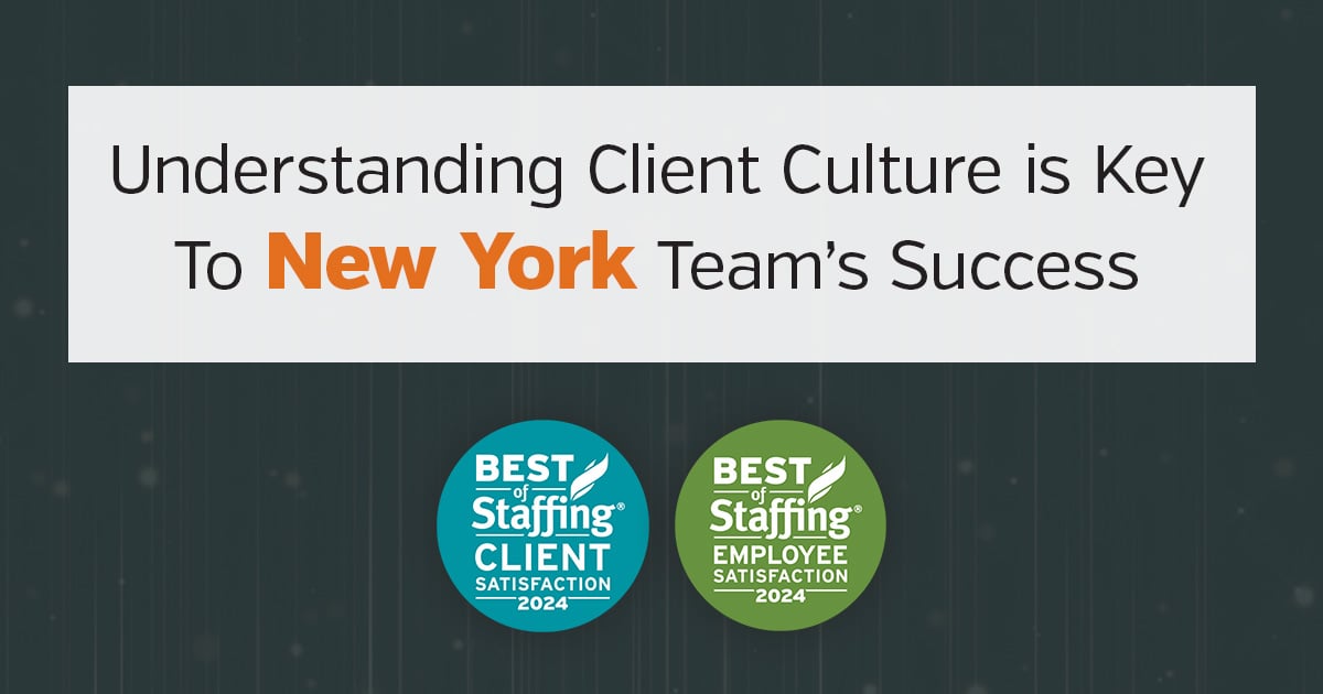Understanding Client Culture Key to Genesis10 New York Team Success