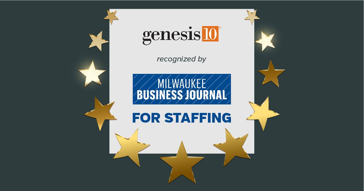 Genesis10 Recognized by Milwaukee Business Journal for Staffing