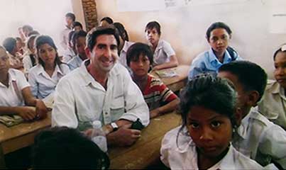 Harley Lippman - helping children in Cambodia