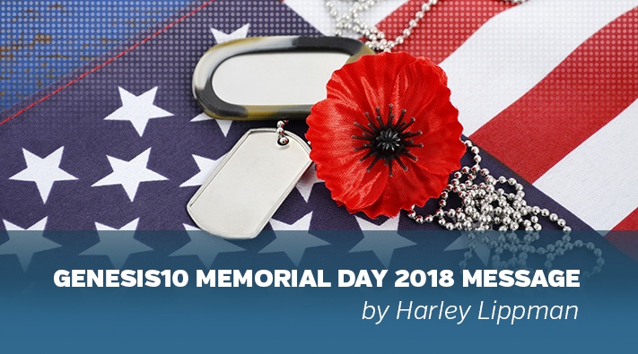 Genesis10 CEO Harley Lippman Memorial Day 2018 Message 2018