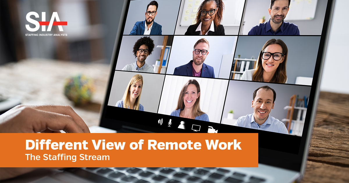 Different view of remote work
