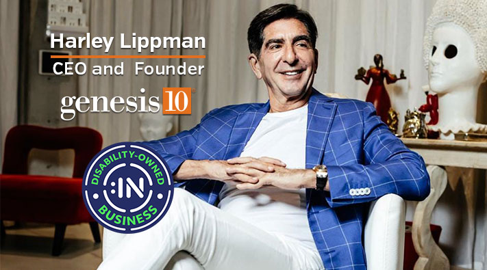 Genesis10 CEO Harley Lippman is neurodivergent.