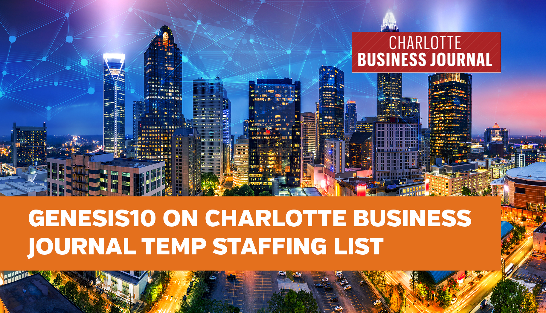 Genesis10 on Charlotte Business Journal Temp Staffing list