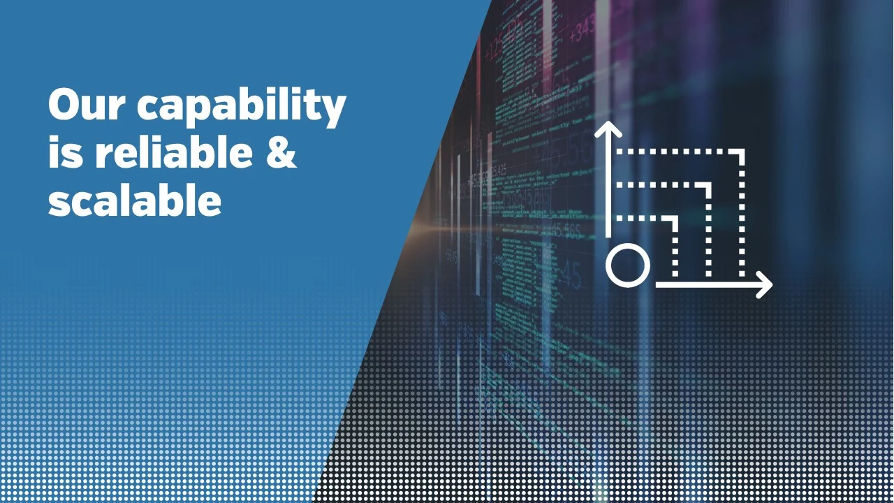 Our capability is reliable & scalable