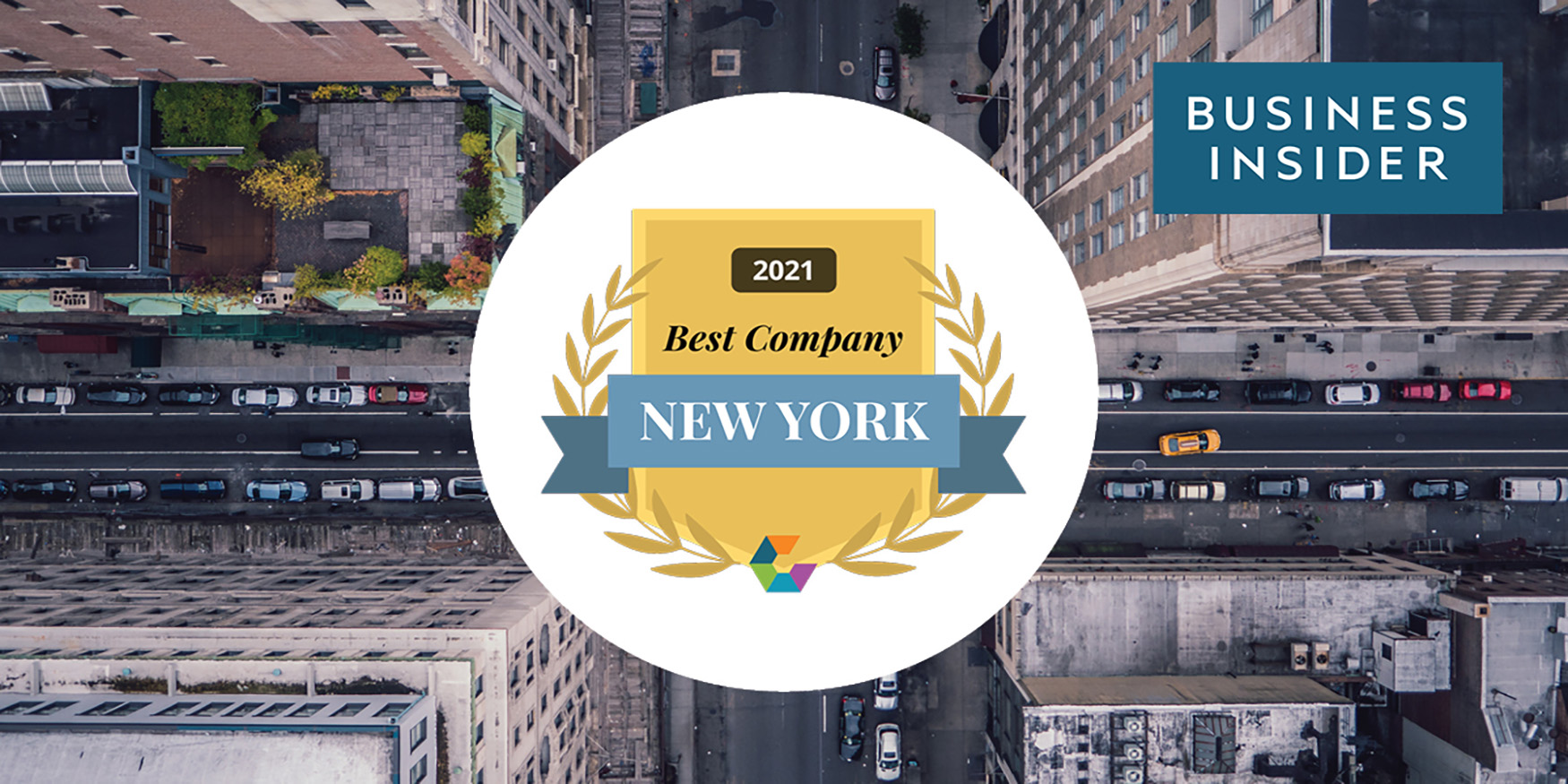 NYC photo from above-Award for Best Company in New York 2021