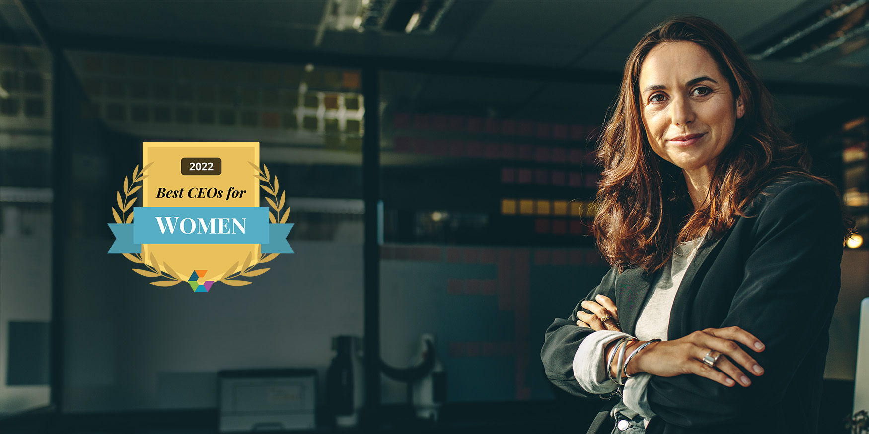 Woman standing in power pose-Award for Best CEOs for Women