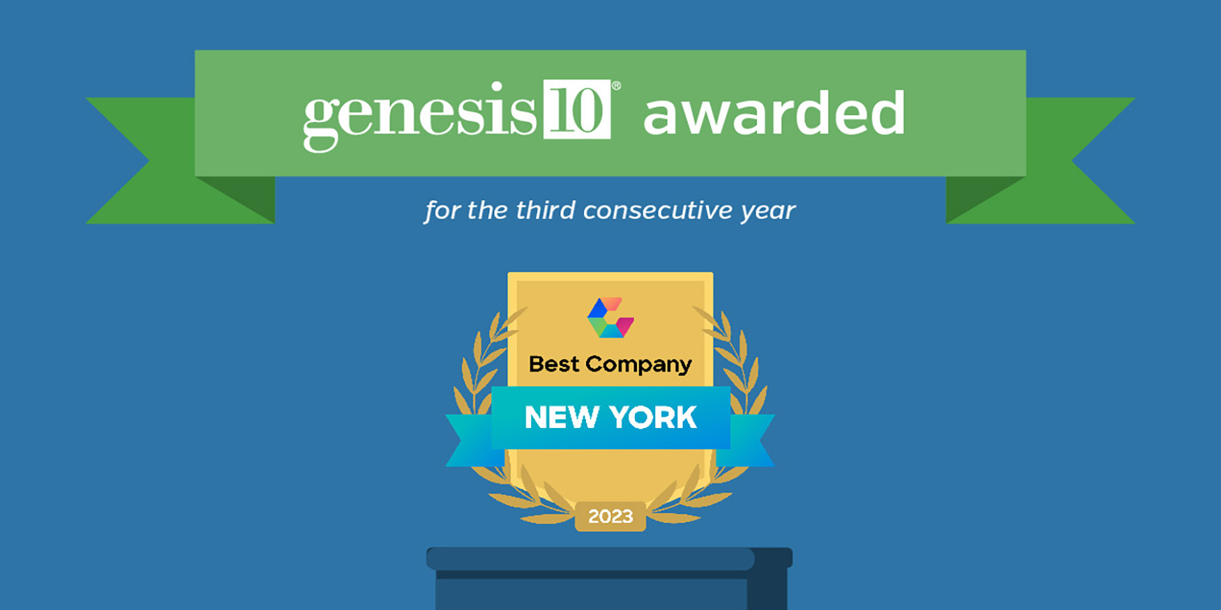 gensis10 awarded Best Company in New York award