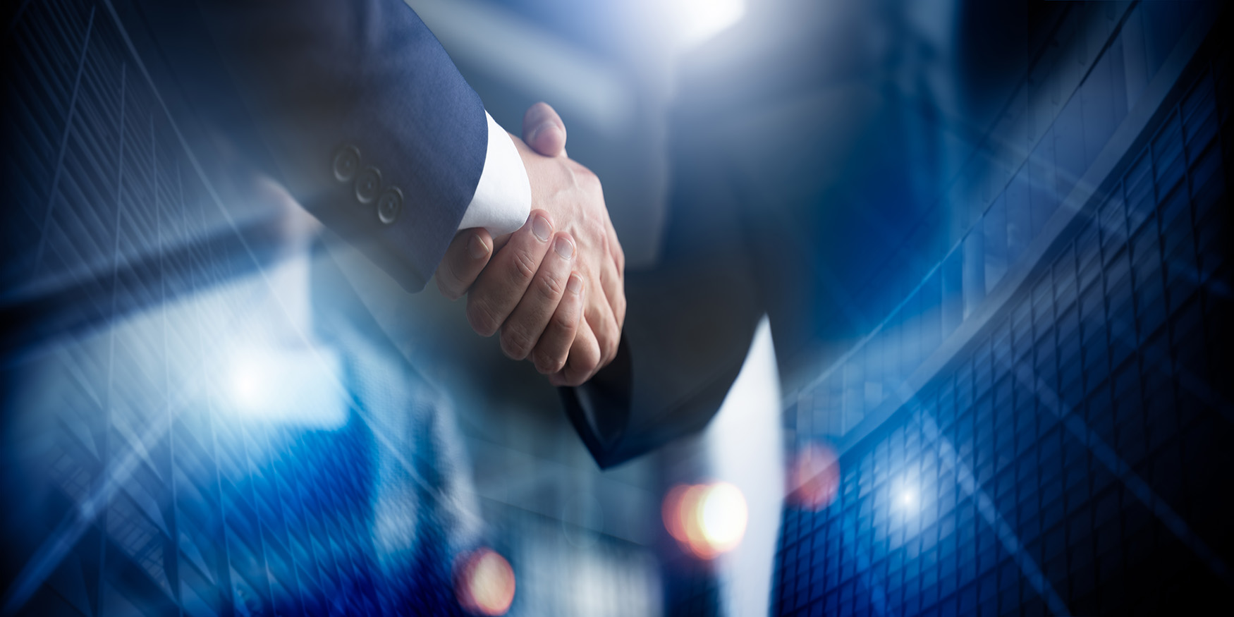 Business men shaking hands