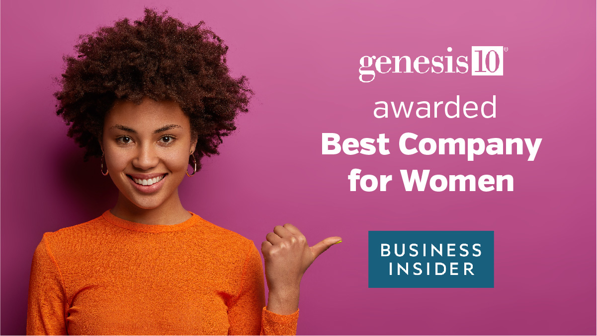 Genesis10 has received a Best Company for Women award, as reported by Business Insider
