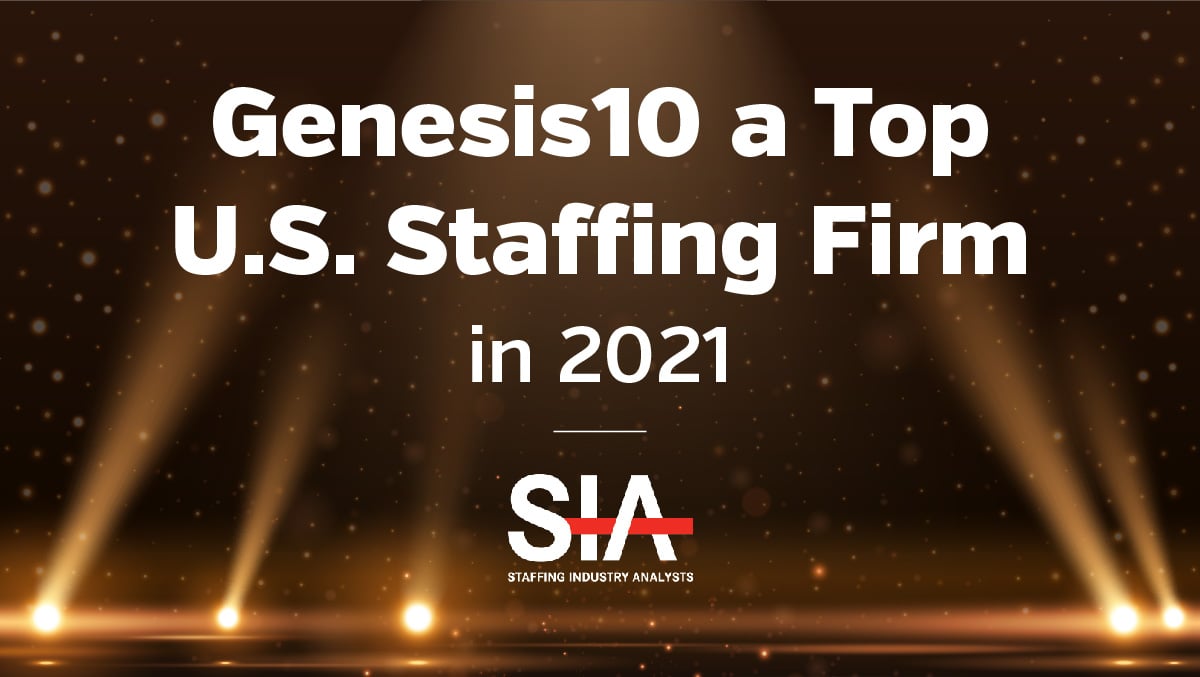Staffing Industry Analysts (SIA) has recognized Genesis10 as one of the Largest IT Staffing Firms in the U.S